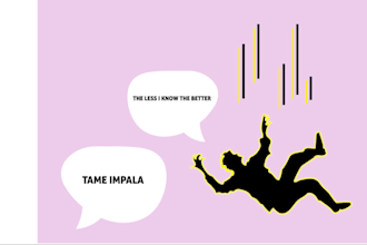 create a 2d animated motion graphics music video