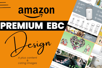 design amazon a plus content, premium ebc and amazon plus content for kdp