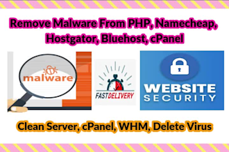 remove malware, PHP, namecheap, hostgator bluehost, cpanel