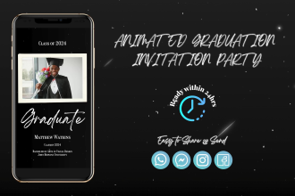 make graduation announcement invitation video