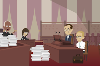 create a 2d animated explainer video for your legal law firm