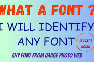 identify fonts in images within 1 hour