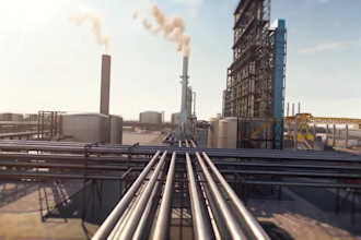 create 3d factory animation industrial plant  3d  flythrough video