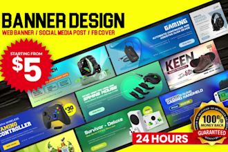 design ecommerce products ads, web banner and slider