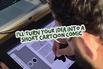 create a custom short comic