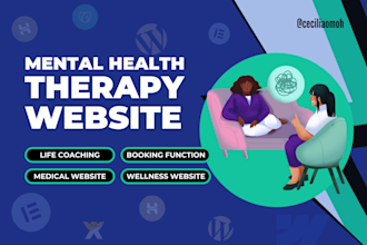 therapy website, medical website, mental health wellness counselling website