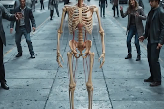 create a trending skeleton videos in dr data style