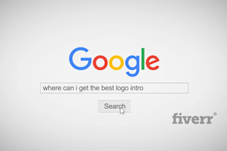 new 3d google search logo reveal SEO promo animation intro