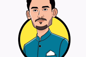 draw big head cartoon avatar for you