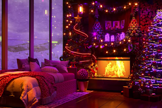 create rain and fireplace videos in any season with relaxing cozy ambience