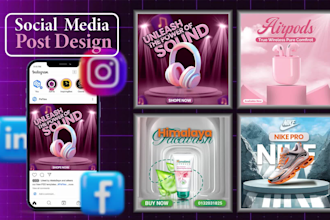 social media marketing, facebook post, instagram post design