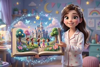 create ai animation video, ai kids cartoon and 3d pixar style video