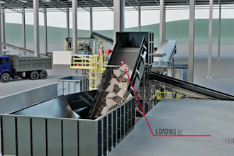 create 3d industrial animation factory plant machine equipment production line