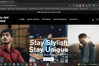 design shopify clothing store, boutique webshop or  fashion  online estore