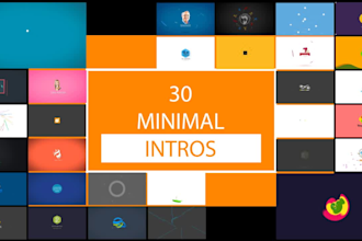 create minimal style intro