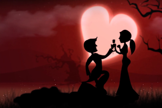 create lovely happy birthday, anniversary greeting video
