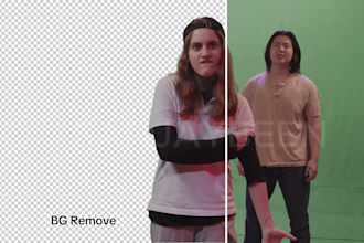 remove green screen, rotoscope, replace backgrounds like a pro