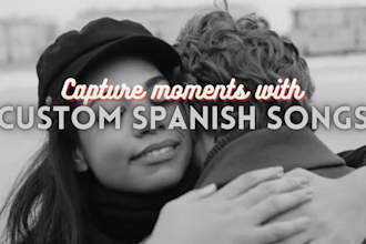 compose and sing a custom song in spanish