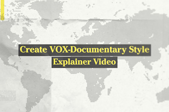 edit your video with documentary style like vox