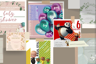 design invitations for childrens parties baby showers weddings and birthdays
