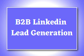 targeted b2b linkedin lead generation, sales  business leads