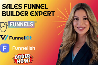 clone funnelish template advetorial page checkout page squeeze page in 12 hours