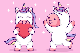 draw amazing custom illustrations cute