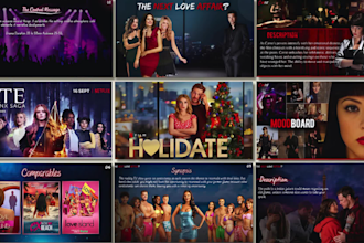 create a professional film pitch deck presentation, epk, and posters in 24 hours
