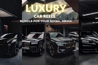 create luxury supercars reels for youtube and instagram