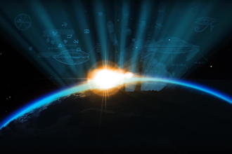make space scifi alien reveal intro