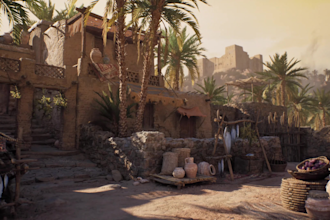 design realistic 3d game environment, level design, open world map in unity ue5