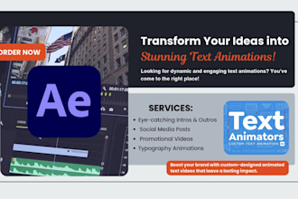 create kinetic typography and motion graphics animations