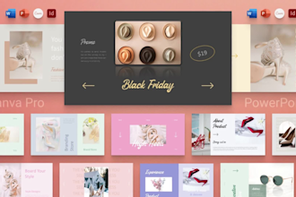 do graphics and website template design in indesign, PSD, ai PPT, canva, figma
