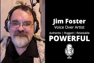 record a professional deep american male voice over
