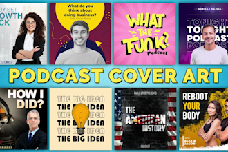 design your podcast cover art and podcast logo professionally