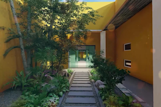 design your garden, backyard, 3d realistic landscape