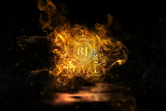 create jewellery logo animation with golden particle