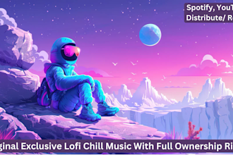 produce full rights exclusive chill lofi beats or lofi music