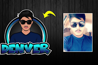 design and animated mascot avatar gaming logo for streamers
