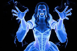 halloween vj loops, hologram effects, scary animations and led wall visuals