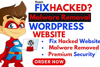 clean wordpress malware removal, virus or recover fix hacked website security