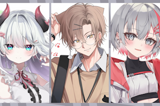 draw beautiful anime style, fanart, and original character