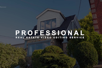 do professional real estate video editing