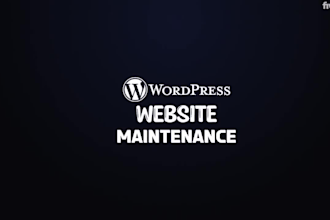 fix, manage, maintain, troubleshoot, secure, and update your wordpress website