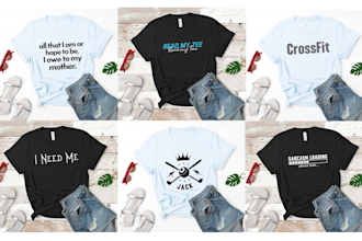 create simple modern quotes and slogans t shirt design