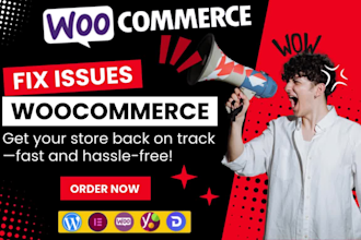 fix woocommerce issues, errors, bugs and wordpress help