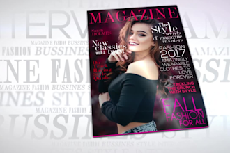 create wonderful magazine, book and fashion promo video