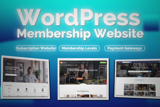 develop wordpress membership website, lms website