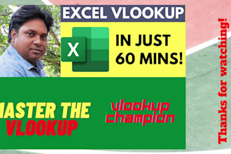 combine, match multiple spreadsheets with vlookup formula in 1 hour