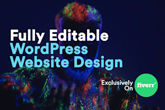 build wordpress website design, wordpress redesign, elementor website, UK, USA